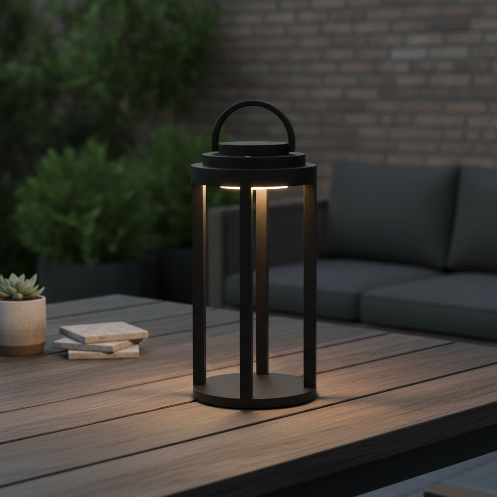 Sleek table lamp Mocha anthracite 35cm