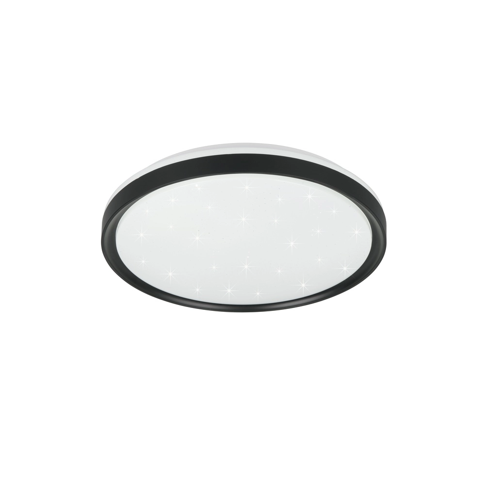 Ceiling light Solit Black with star effect Trio 4017807659559