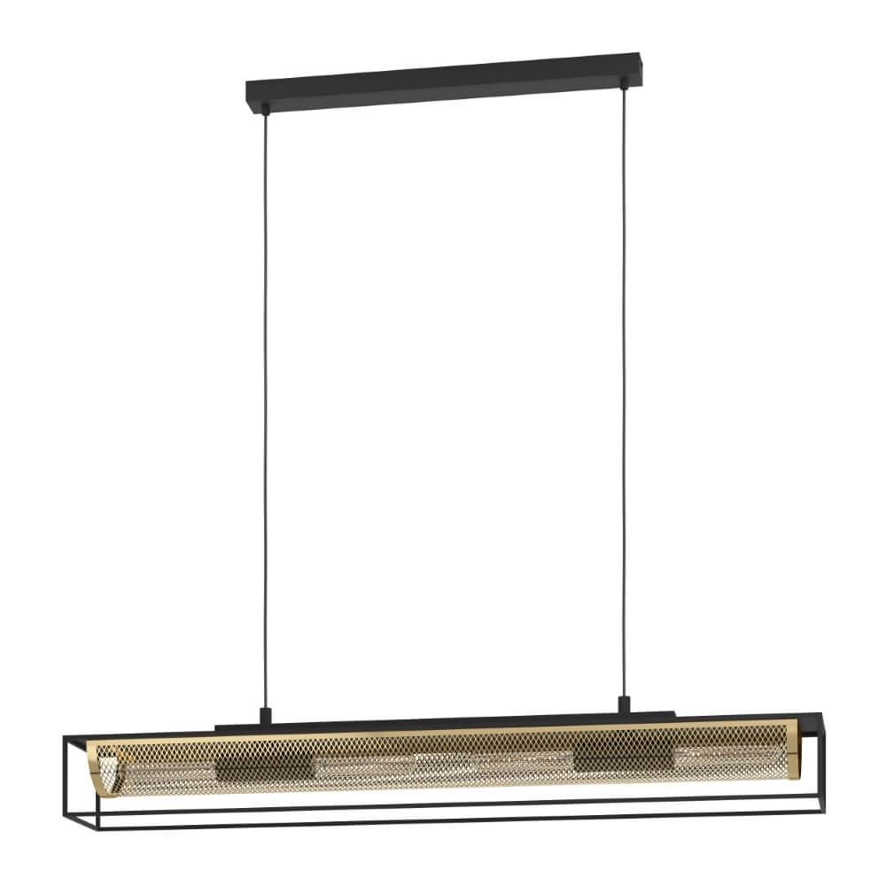 Country Pendant Lamp Nohales black with gold