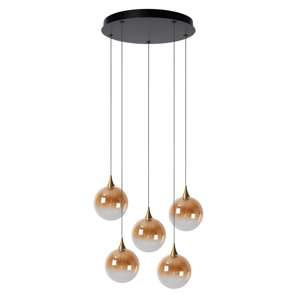 Design LED pendant light Gisela fading - 5x Ø 16cm Premium by Lucide 5411212134813