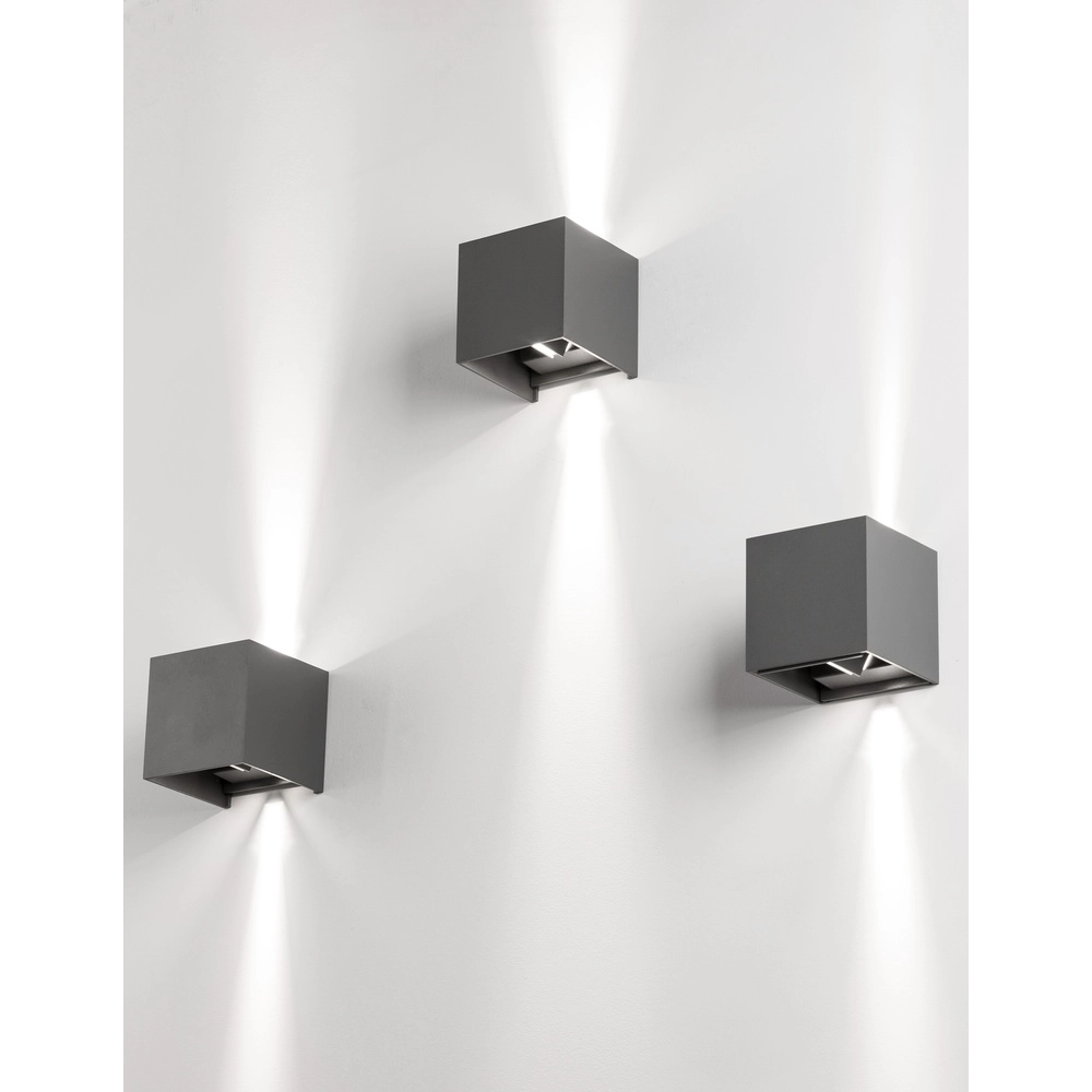 Square surface-mounted spot Como grey Lyora 5212017412942