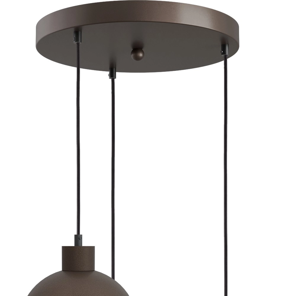 3-light pendant lamp Opera Ø 35cm cocoa Masterlight 8718121424286