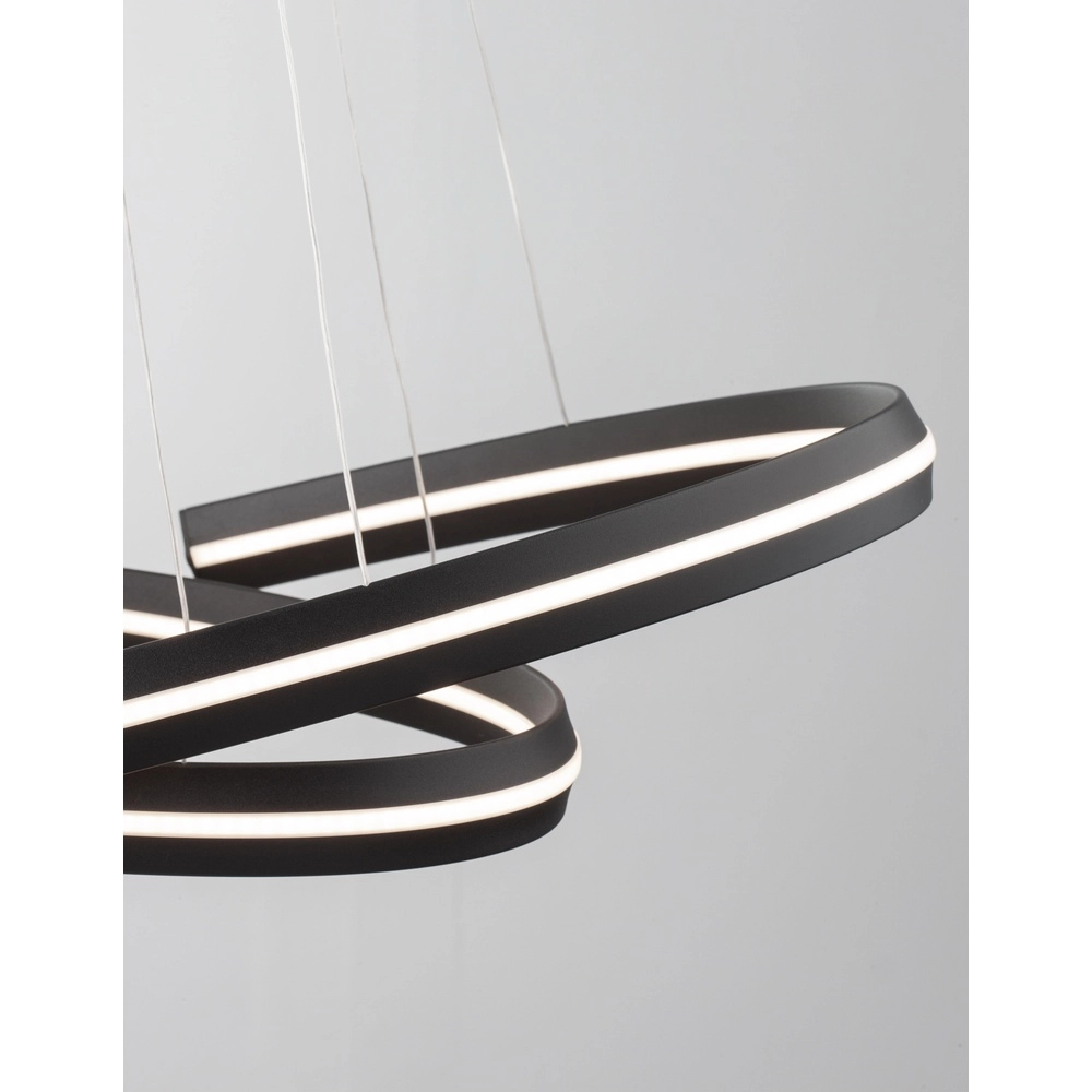Black pendant lamp Torrente oval Lyora 5212017419613