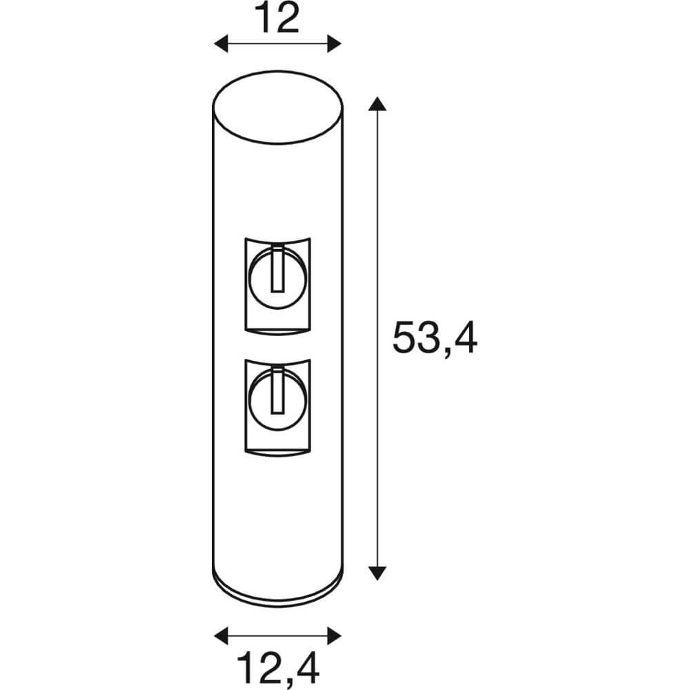 Anthracite M-Pol Pole 60 with sockets SLV 4024163295765