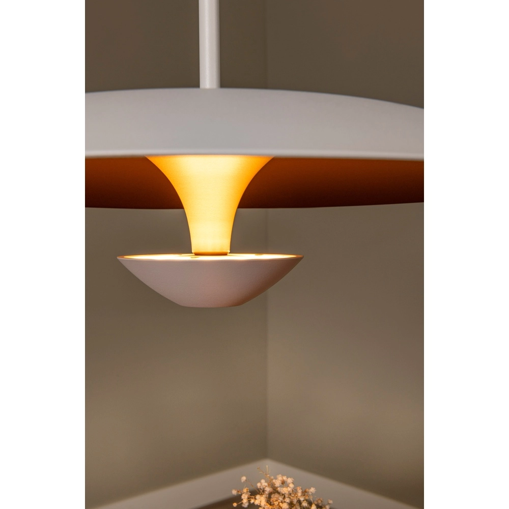 Design pendant lamp Kenneth white Ø 40cm Premium by Lucide 5411212410474