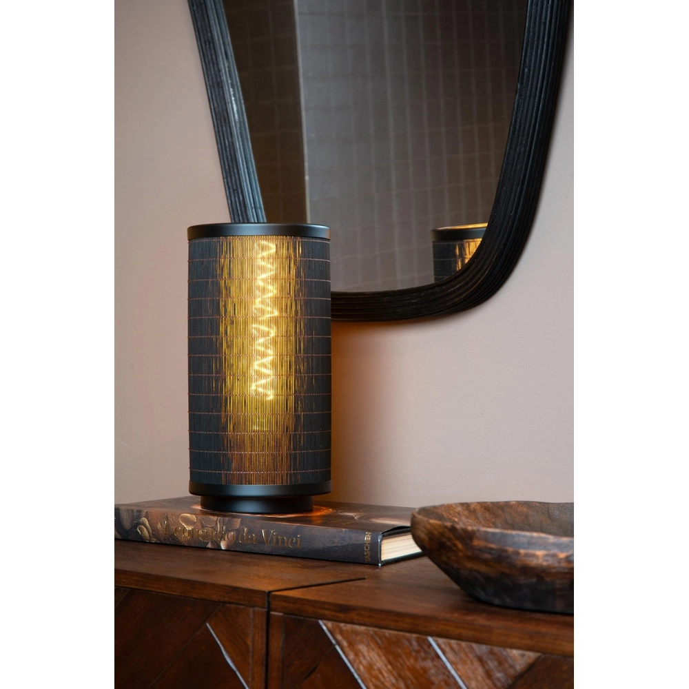 Table lamp Tagalog Ø 15cm black Lucide 5411212211637