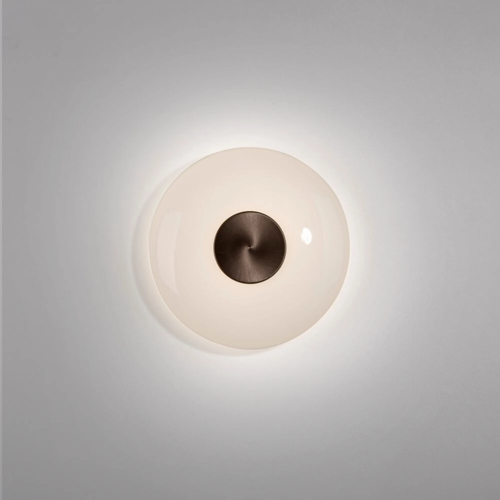 Design wall lamp Pure Vitrum brown Paul Neuhaus 4012248382493