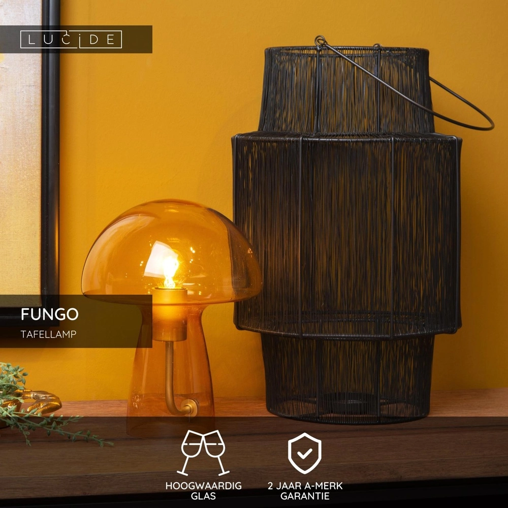 Table lamp Fungo orange Lucide 5411212105677