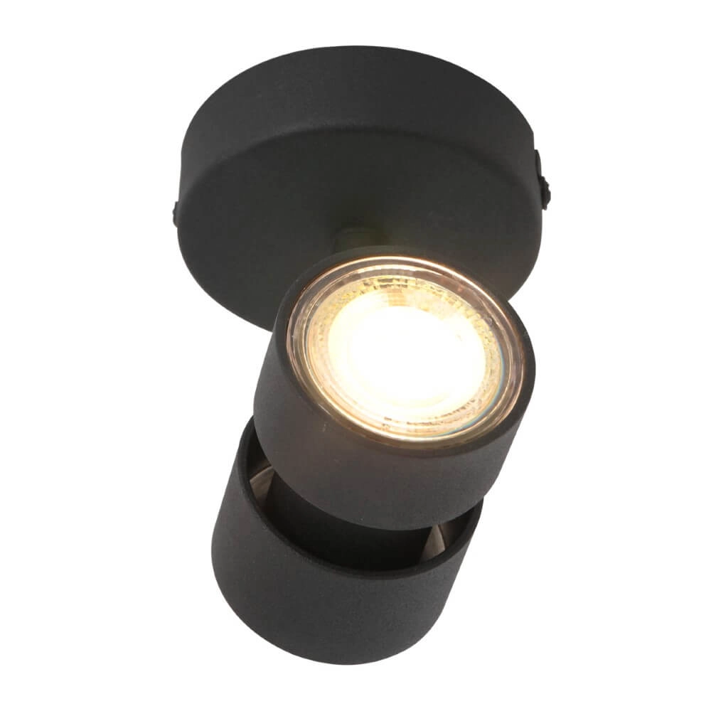 LED surface-mounted spotlight Natasja LED black Steinhauer 8712746134964