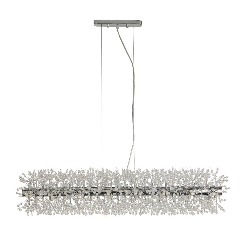 Design pendant lamp Sunburst 1m chrome Searchlight 5053423250755
