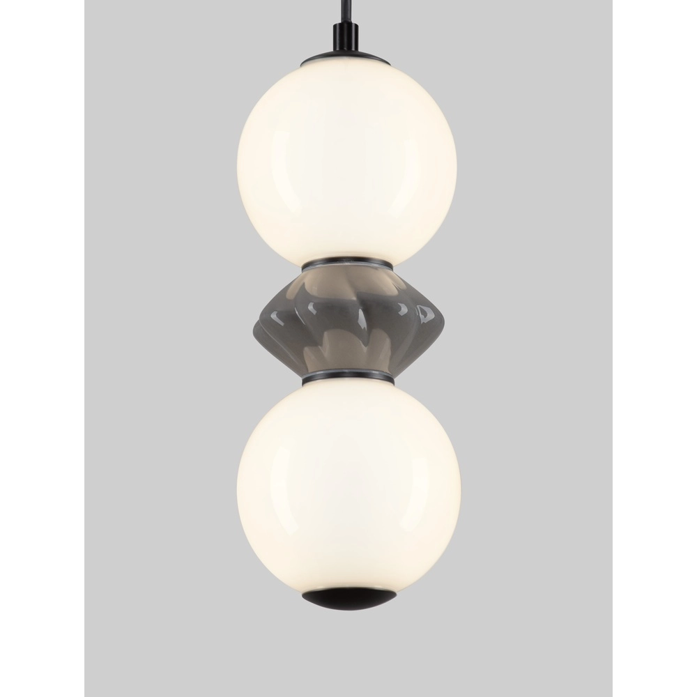 Pendant lamp Pallina white - grey Lyora 5212017483980