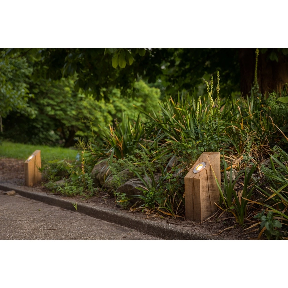 Wooden uplighter Sotto Rustic chestnut - 40cm - 2700K Timberlab 8716803514171
