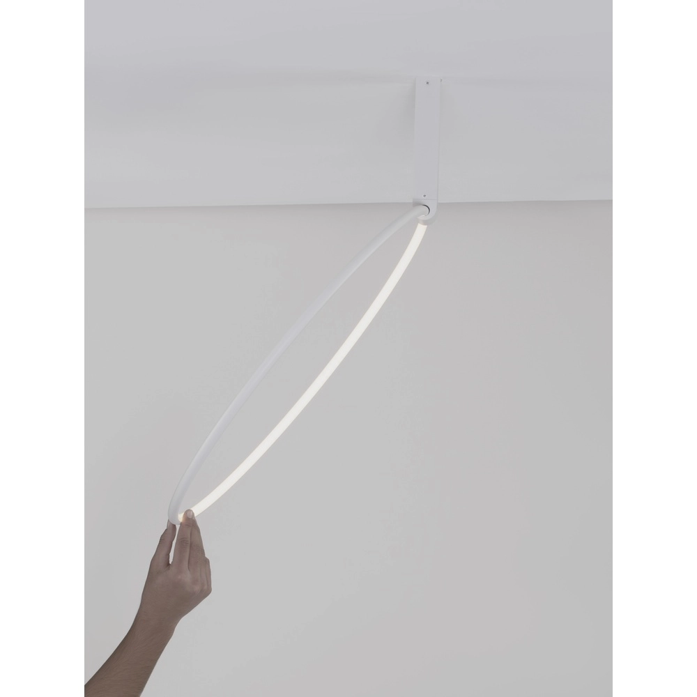 Design ceiling lamp Garve white Ø 60cm Lyora 5212017431820