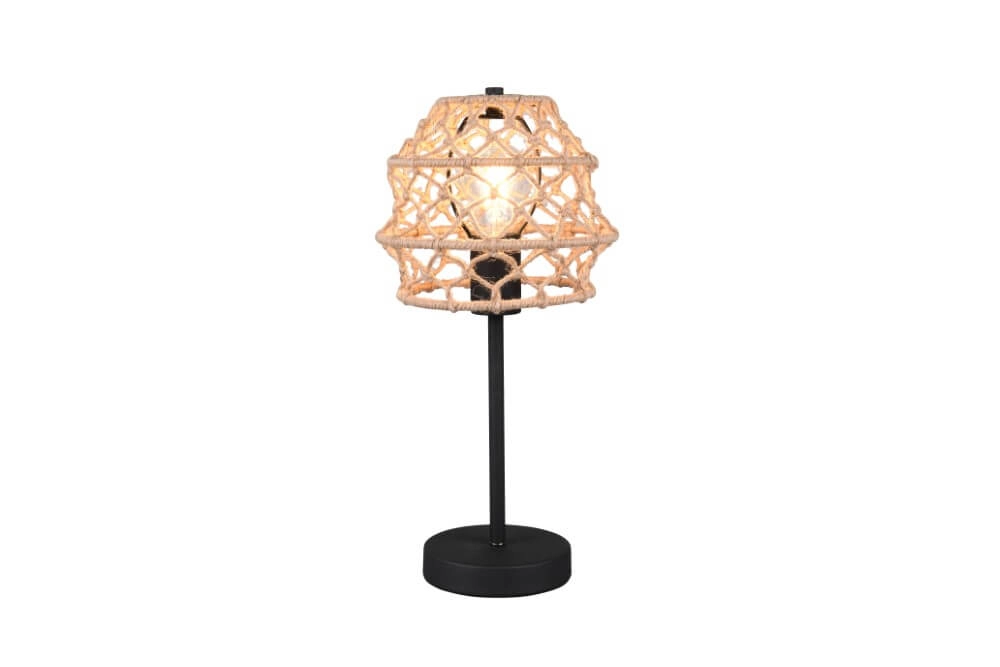 Rattan table lamp Hive Ø 20cm Trio 4017807637229