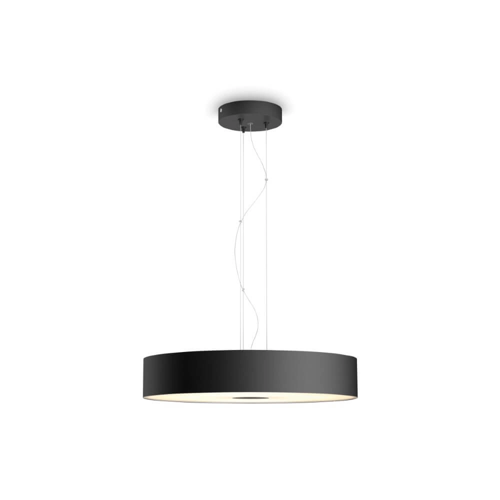 Hanging lamp Hue Fair - White Ambiance Ø 44.4cm black Philips 8719514341296