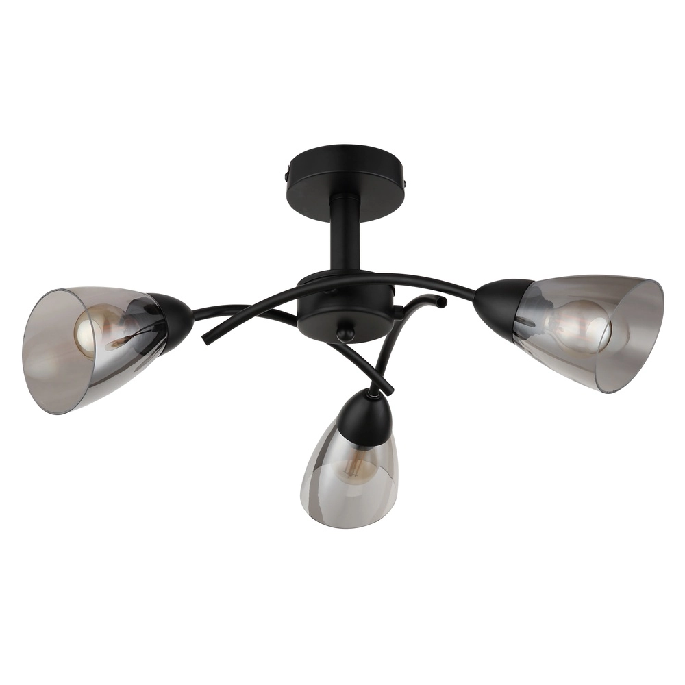 Black ceiling lamp Paula Design Globo 9007371589524