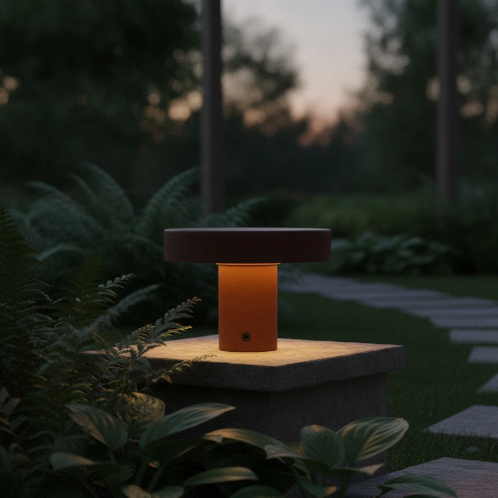Design garden lamp Balic 10cm rust brown
