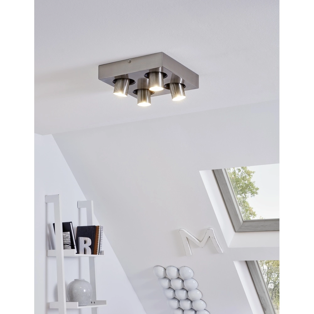 Square ceiling light Robledo 1 Black Eglo 9002759966089