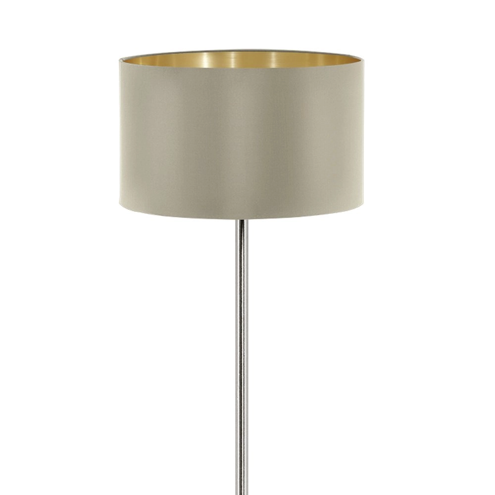 Standing lamp Maserlo 38cm metallic gray taupe with gold Eglo 9002759951719