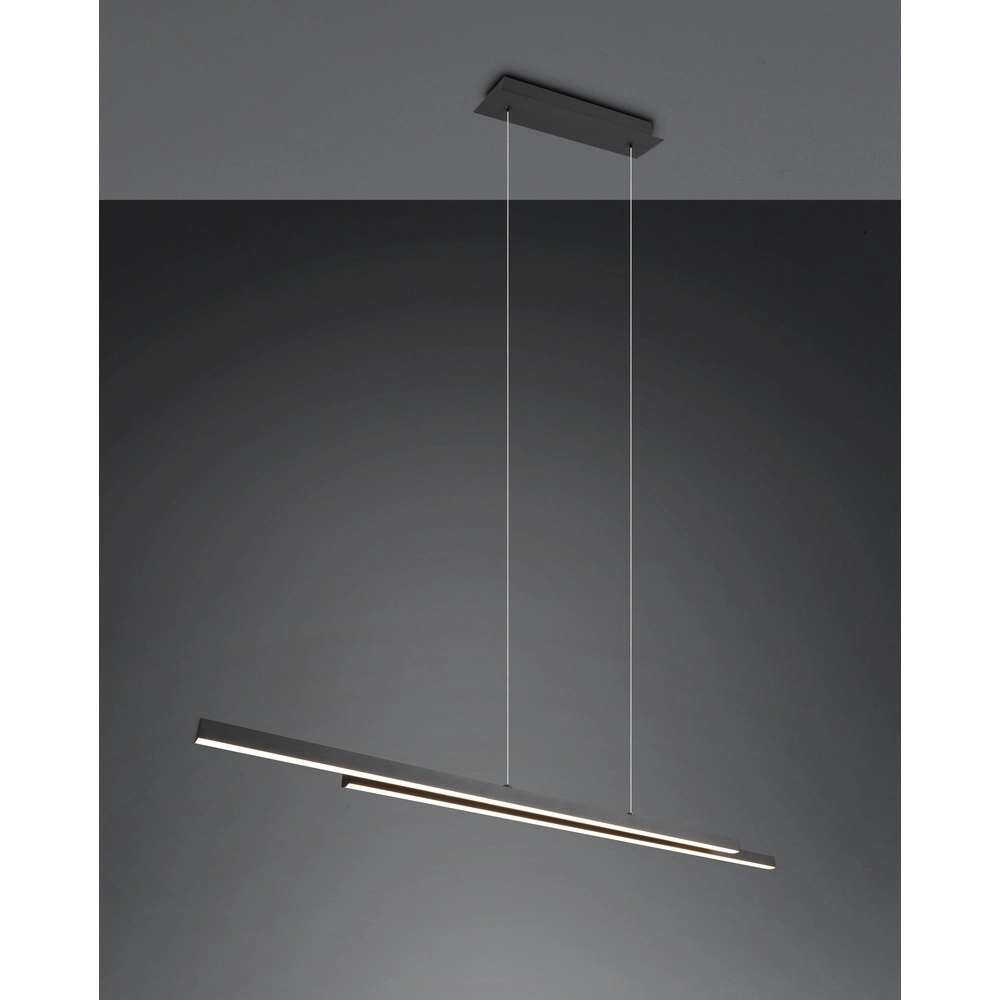 Pendant lamp Odio black Trio 4017807612523