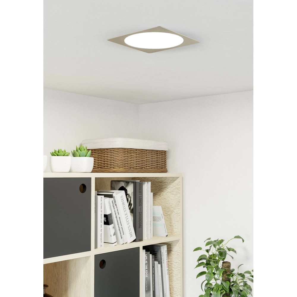 Recessed lamp Fueva 6 Square - Stainless Steel - 21.6x21.6cm Eglo 9008606330898