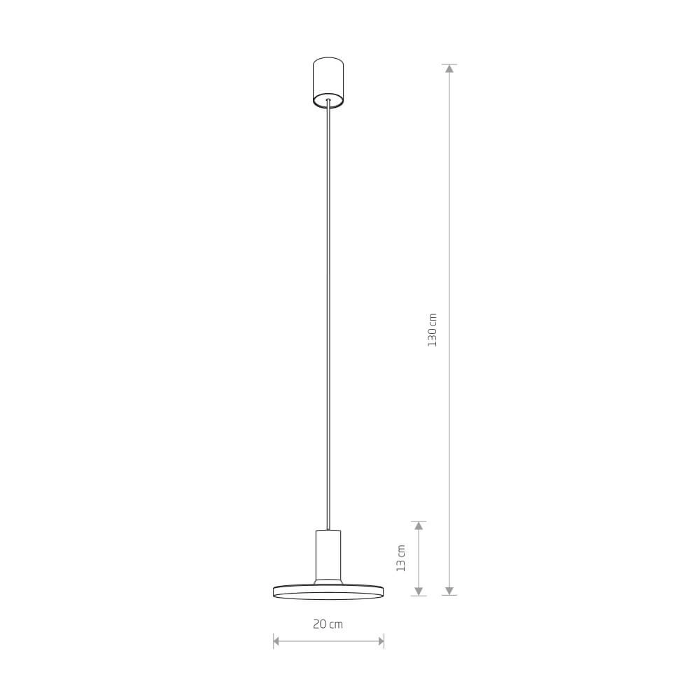1-light pendant lamp Hermanos B black Ø 20cm Lyora 5903139810296