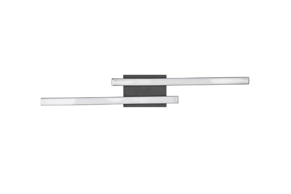 LED ceiling lamp Route 2-light black 4000K Trio 4017807521719