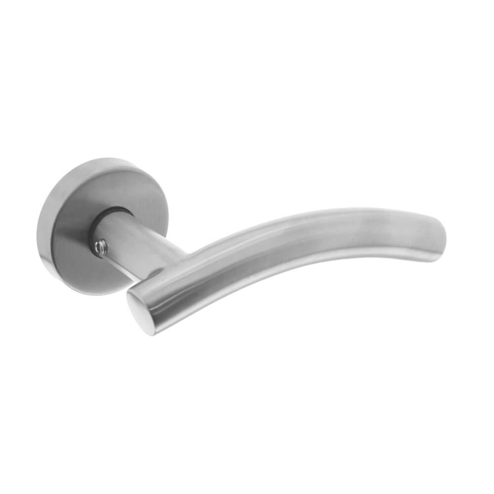Door handle Gebogen Stainless steel