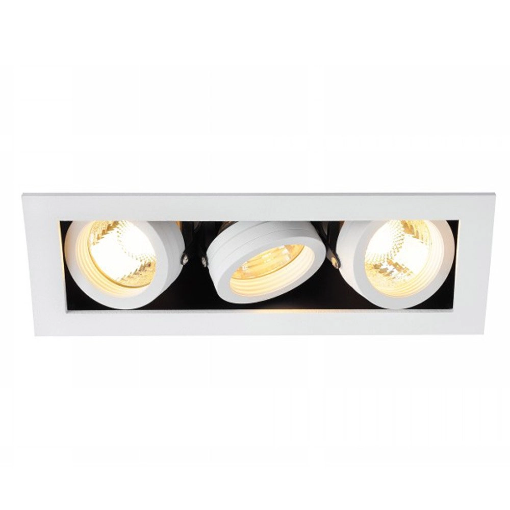 Recessed spotlight Kadux 3 GU10 9cm white