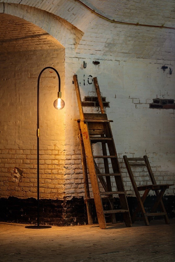 Floor lamp Pike 180cm gold with black ETH 8719075188491