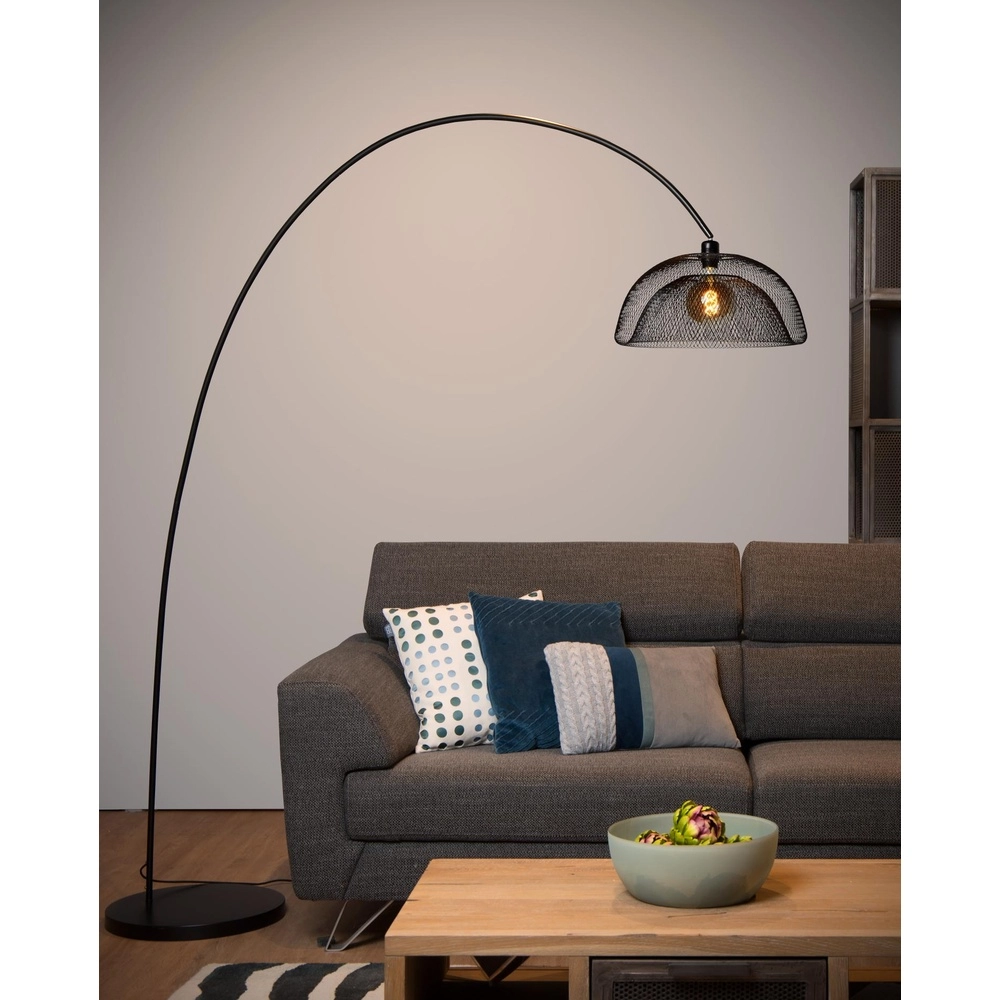Mesh arc lamp Mesh Black Lucide 5411212302519