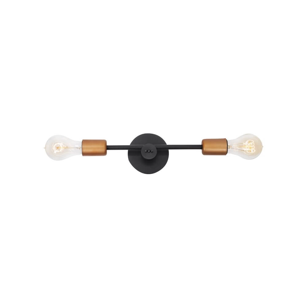 Wall lamp Sticks black with gold
