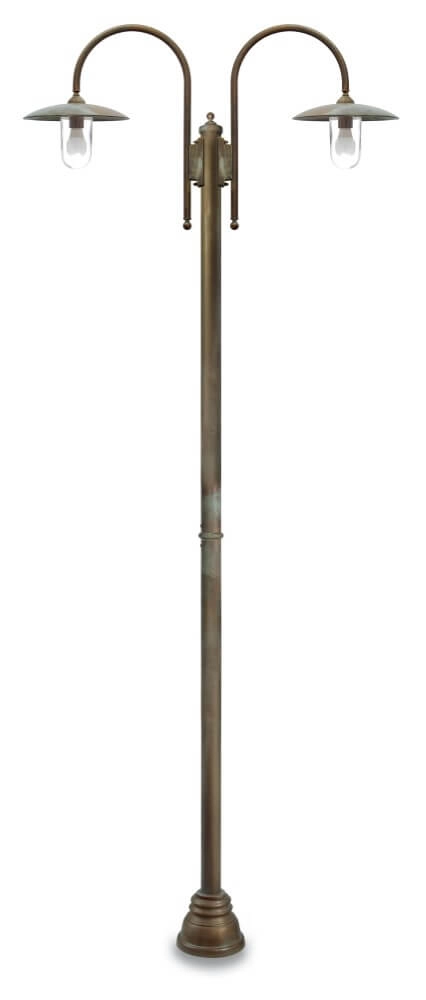 Floor lamp Transimeno L - aged brass 2-lights