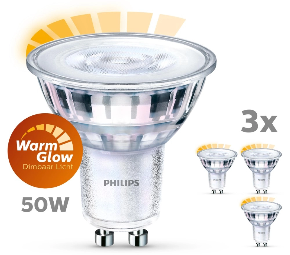 3,8W - GU10 - 2200-2700K - 345 lumen Philips 8718699776459