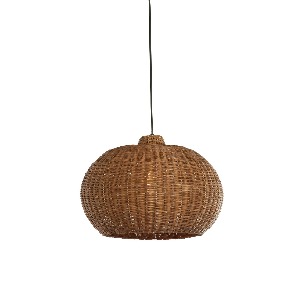 Rattan pendant lamp Melzor Ø 45cm - dark brown Light & Living 8717807820596