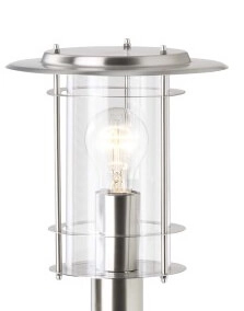 Stainless steel outdoor lamp York 100cm Brilliant 4004353993961