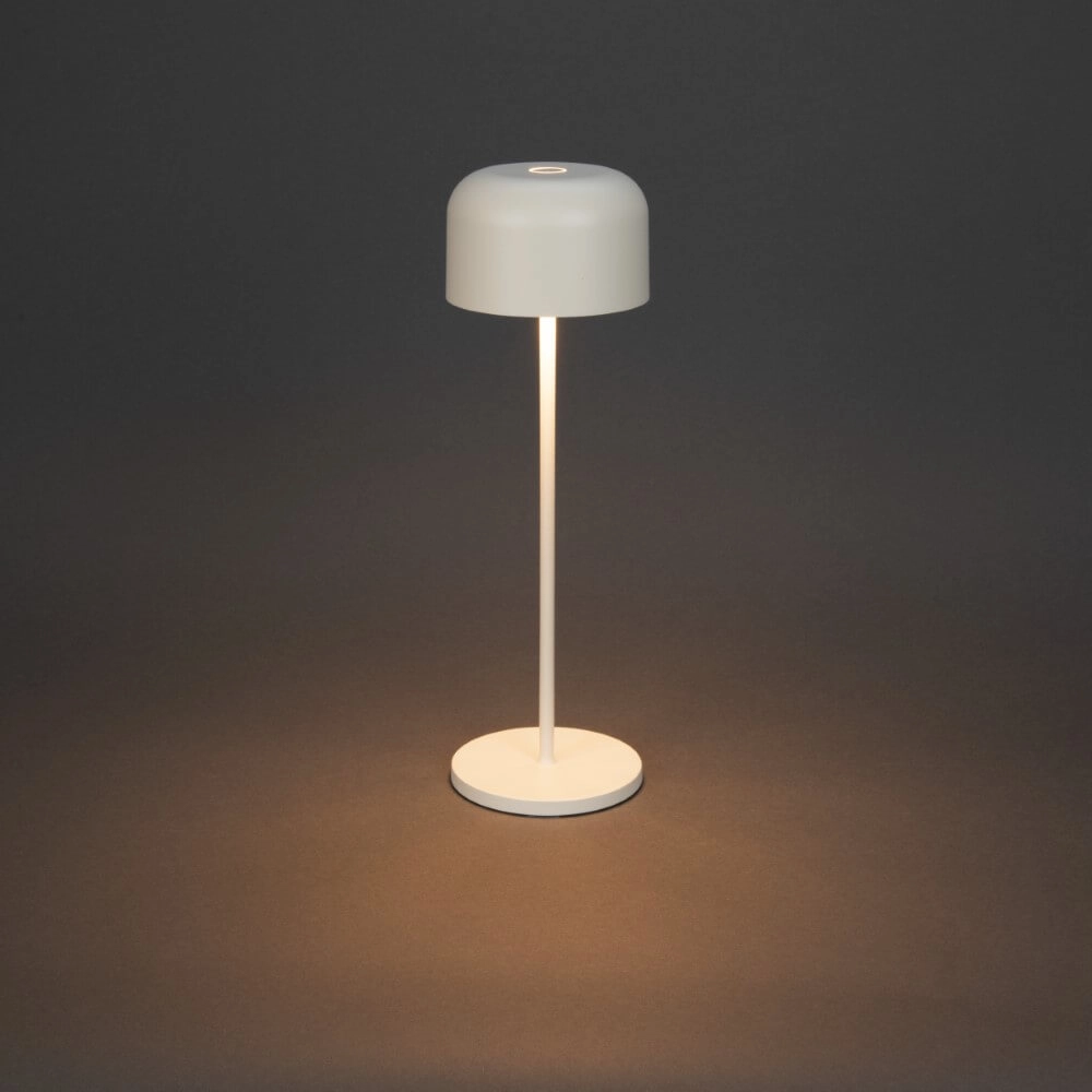 White table lamp Lille Rechargeable KonstSmide 7318307834253