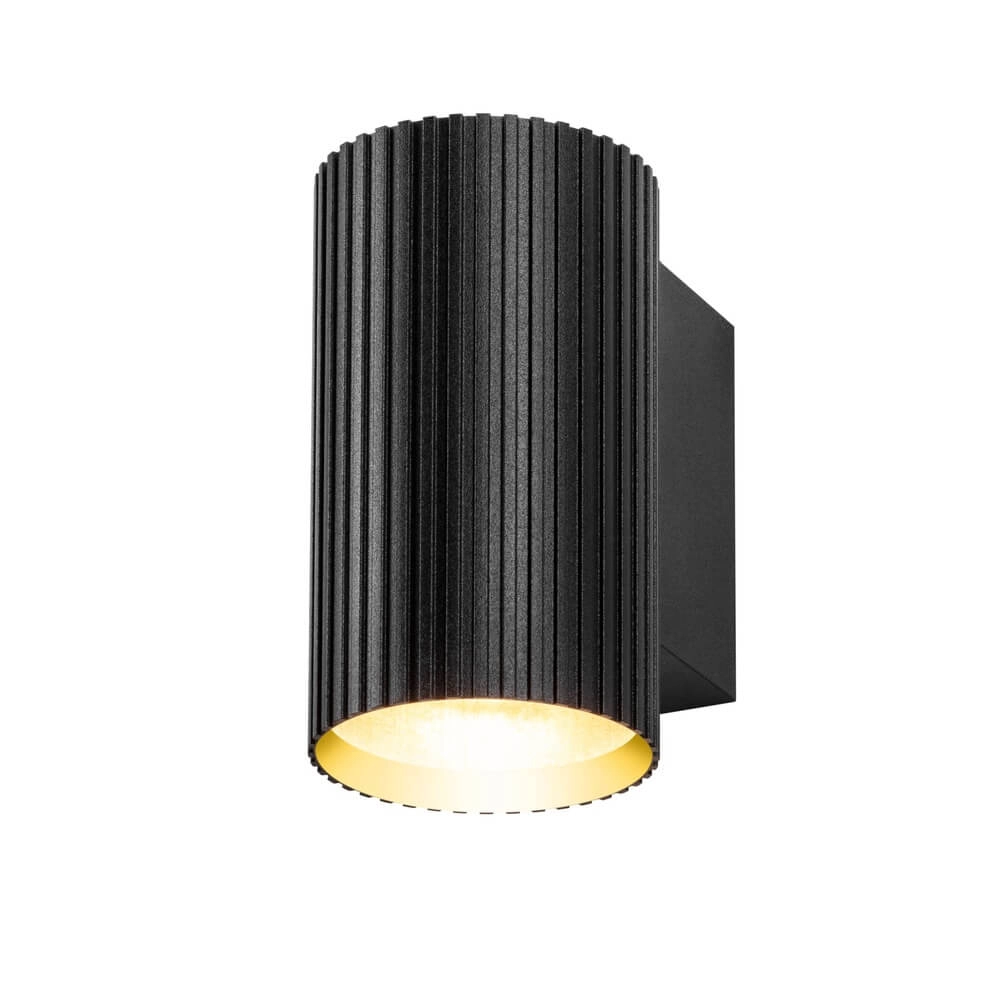 Black wall lamp Onis down