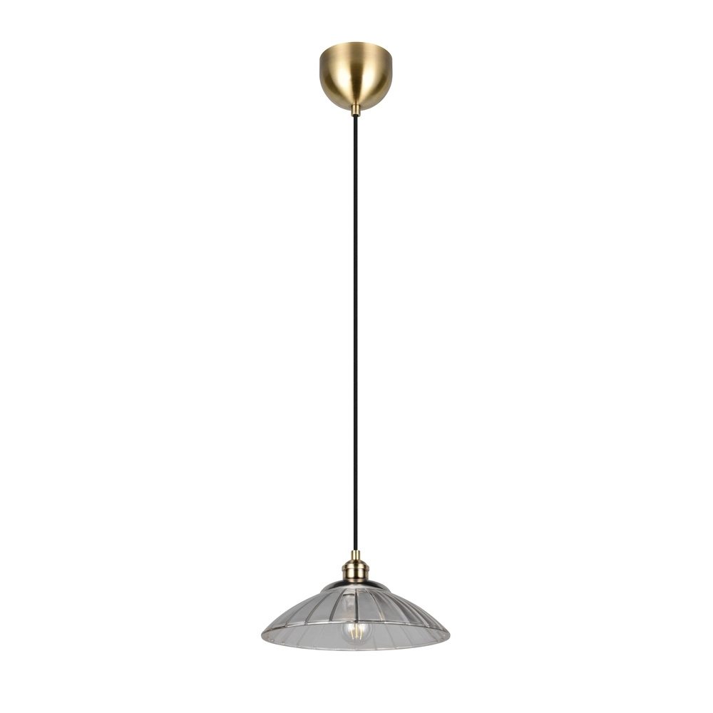 Classic pendant lamp Eluna Old brass Trio 4017807682465