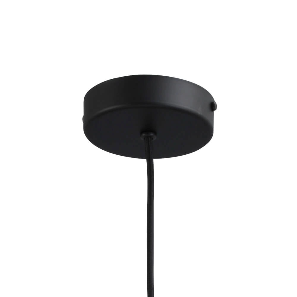 Hanging lamp black Porto with Jagger red glass - Ø 19cm Masterlight 8718121269337