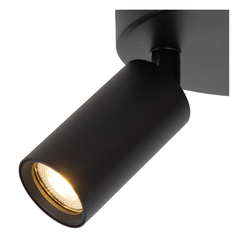 Ceiling spotlight Ritmo mini GU10 2-light black Lucide 5411212093974