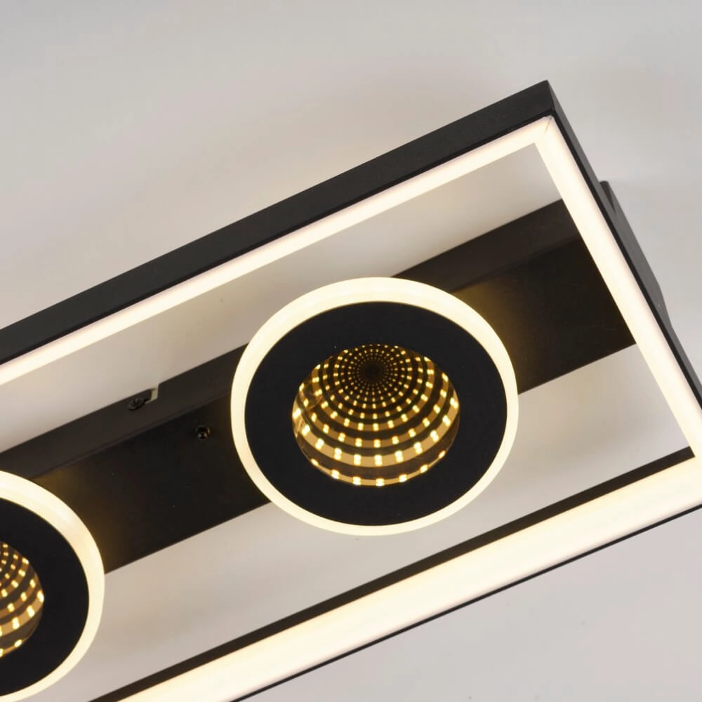Rectangular ceiling lamp Traforo double Paul Neuhaus 4012248384893