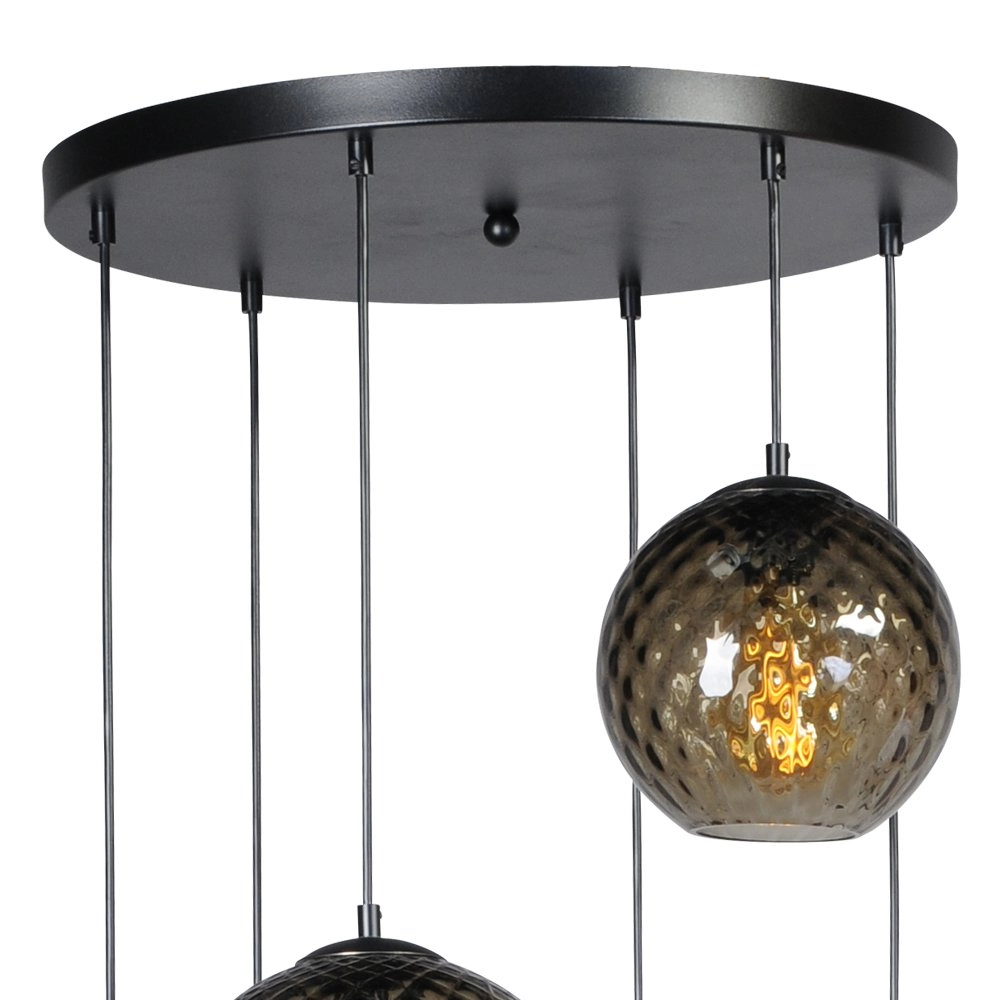 6-light hanging lamp Baloton black Masterlight 8718121217055