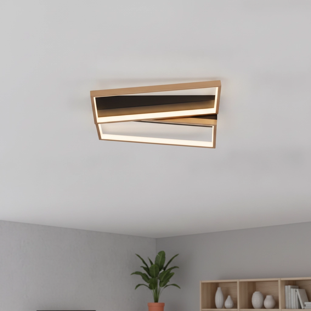 Design ceiling lamp Elize black with gold