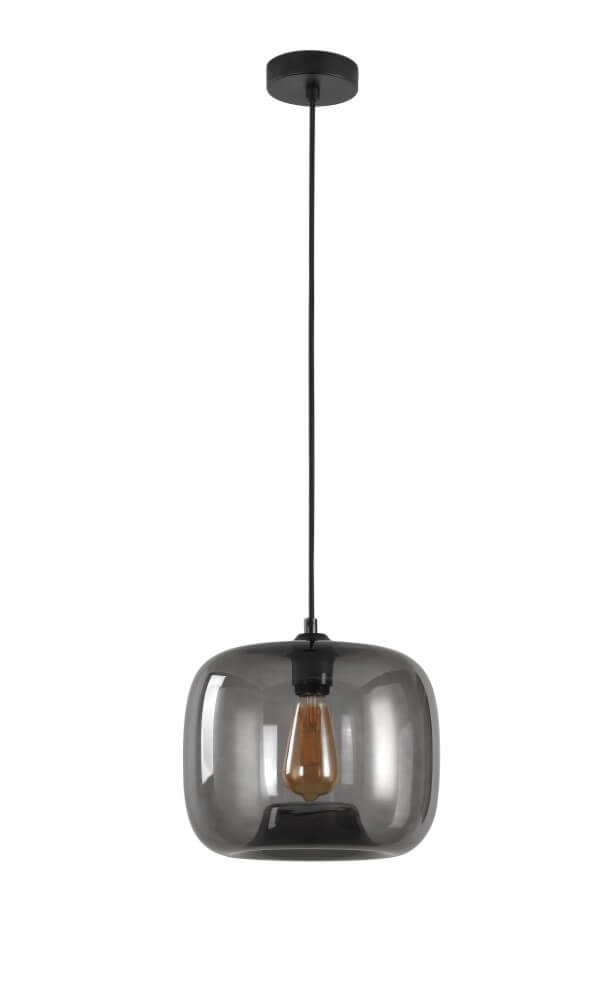 Hanging lamp Preston gray glass Ø 28cm Artdelight 8719831737796