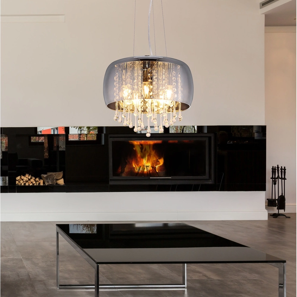 Pendant lamp Kalla Ø 35cm chrome Globo 9007371385706