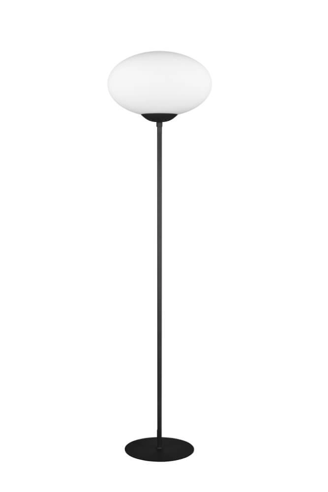 Floor lamp Fomento Ø 40cm - black with white glass Trio 4017807616149