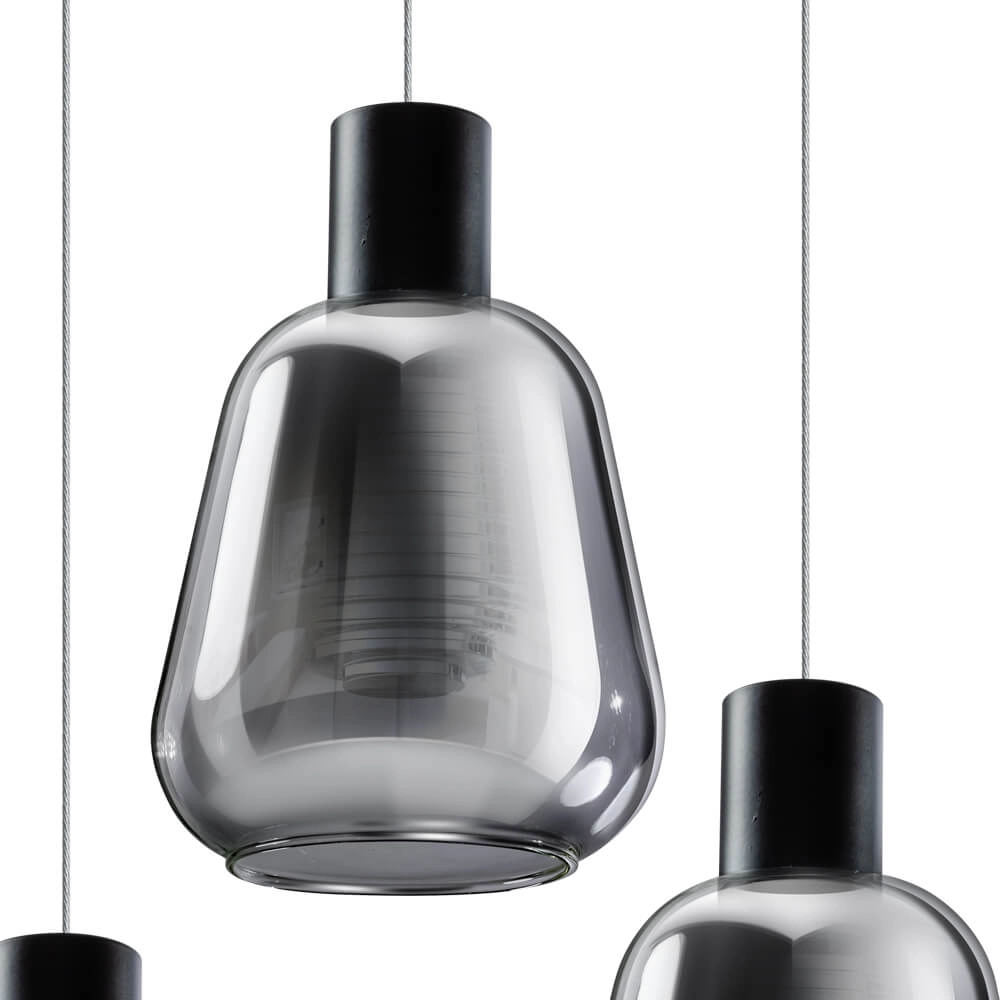 Glass vide lamp Gary 3-light ETH 8720195302209