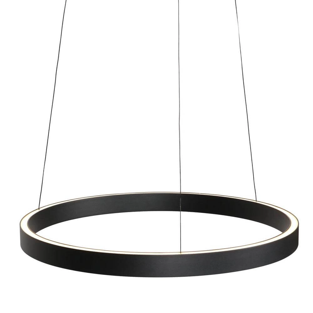 Modern pendant lamp Mykty black Ø 60cm Steinhauer 8712746178203