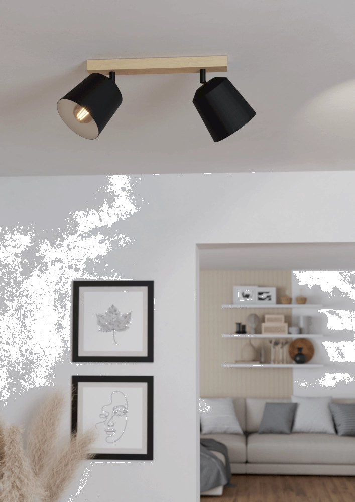 Rural ceiling lamp Cotorro 2-light Eglo 9008606243884